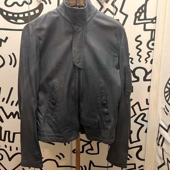 Vintage Yvessaintlaurent grey leather jacket. I just took it to the cleaners. - Picture 12 of 12
